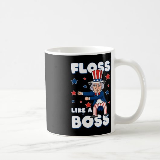 Mug 4 juillet Oncle Sam Floss Comme Un Garçon Garçons  (Droite)