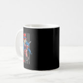 Mug 4 juillet Oncle Sam Hockey sur glace garçons Ameri (Devant gauche)