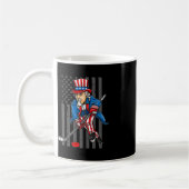 Mug 4 juillet Oncle Sam Hockey sur glace garçons Ameri (Gauche)