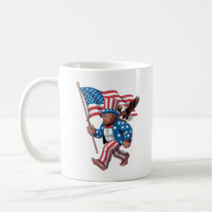 Mug 4 juillet Patriotique Bigfoot Et Aigle Bald