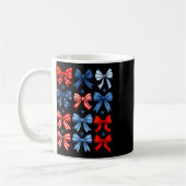 Mug 4 juillet Patriotique Bow Ribbon Independence Day (Gauche)