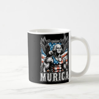 Mug 4 juillet Patriotique Funny George Washington juil