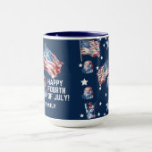 Mug 4 juillet patriotique personnalisé (Centre)