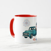 Mug 4 juillet rustique/vintage (Devant gauche)