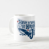 Mug 4 juillet Sûr Et Heureux (Devant gauche)