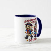 Mug 4 juillet USA 250e anniversaire Semiquincentenaire (Devant droit)