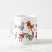 Mug 4 Oiseaux amusants Thunder_Cove (Devant gauche)