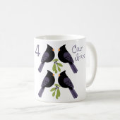 Mug 4 oiseaux de colly (Devant droit)