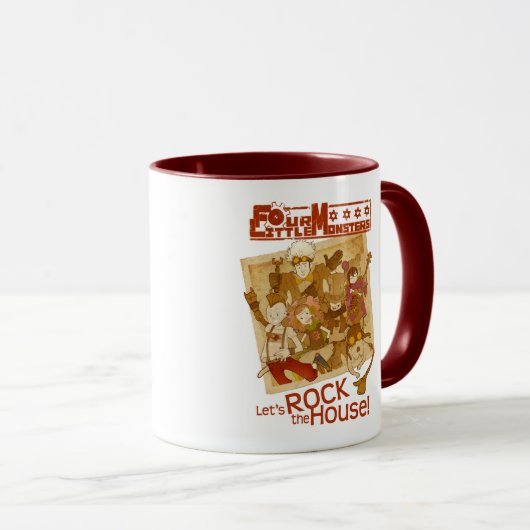 Mug 4 petits monstres - basculons la Chambre (Devant droit)