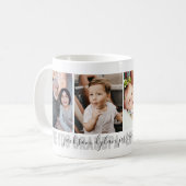 Mug 4-Photo Aimez-vous Grand-Père Nom des petits-enfan (Devant gauche)