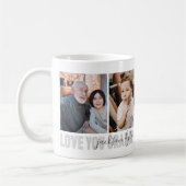 Mug 4-Photo Aimez-vous Grand-Père Nom des petits-enfan (Gauche)