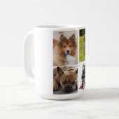 Mug 4 Photo Collage Dog Lover Pet (Devant gauche)