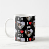 Mug 4 Photo Collage I Love You (Gauche)