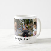 Mug 4 Photo Collage Meilleur Grand-Père Jamais (Devant droit)