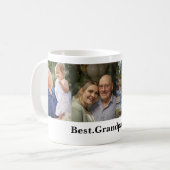 Mug 4 Photo Collage Meilleur Grand-Père Jamais (Devant gauche)