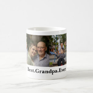 Mug 4 Photo Collage Meilleur Grand-Père Jamais