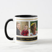 Mug 4 Photo Collage Petits-enfants Grand-parents Noël (Gauche)