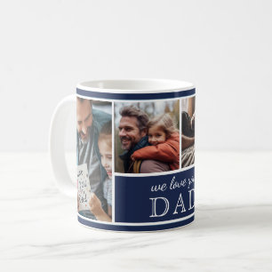 Mug 4-Photos Montage Papa, on t'aime Fête des Pères