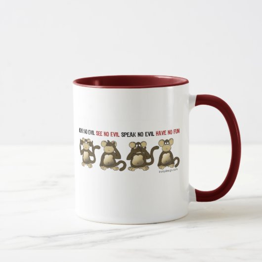 Mug 4 singes sages (Droite)