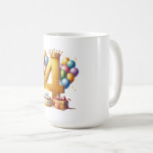 Mug 4e anniversaire doré (Devant droit)