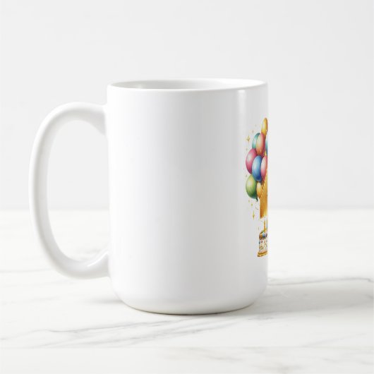 Mug 4e anniversaire doré (Gauche)