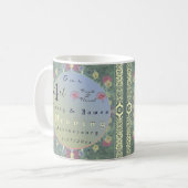 Mug 4e anniversaire du Mariage Floral (Devant gauche)