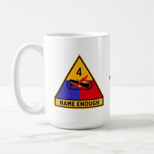 Mug 4e division blindée "Nom Suffisant" (Gauche)
