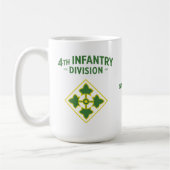 Mug 4e division d'infanterie Badge personnalisable (Gauche)