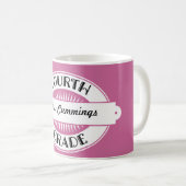 Mug 4ème Cadeau d'appréciation personnalisé par (Devant droit)