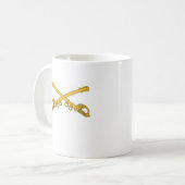 Mug 4ème La cavalerie crest avec les sabres croisés (Devant gauche)
