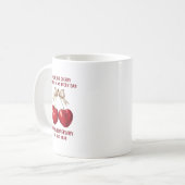 Mug 4th Anniversary Card, Fruit Anniversary Ornament (Devant gauche)