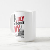 Mug 4th of July 250th Anniversary Independence Day (Devant gauche)