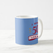 Mug 50 ans 50e anniversaire heureux cadeau idée devis (Devant droit)