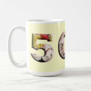 Mug 50 ans de jalon Boue personnalisable