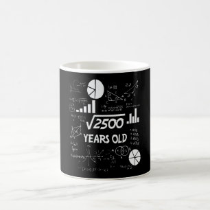 Mug 50 ans Enseignant des mathématiques Anniversaires