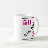 Mug 50 est le nouveau 30 drôle 50e anniversaire (Devant droit)