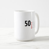 Mug 50 est les nouveaux 30 (Devant droit)