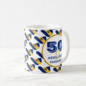 Mug 50 et Absolument fabuleux BARBADOS Célébration (Devant droit)