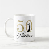 Mug 50 et anniversaire de parties scintillantes (Gauche)