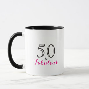 Mug 50 et anniversaire de typographie fabuleuse de  