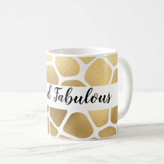 Mug 50 et fabuleuse Giraffe d'or (Devant droit)