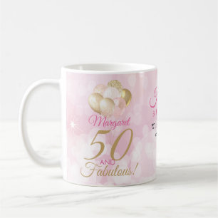 Mug 50 et fabuleux 50e anniversaire Parties scintillan