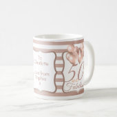 Mug 50 et fabuleux 50e anniversaire Rose Gold (Devant droit)