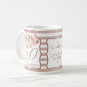 Mug 50 et fabuleux 50e anniversaire Rose Gold (Devant gauche)