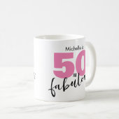 Mug 50 et fabuleux 50e cadeau d'anniversaire Cinquante (Devant droit)
