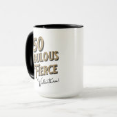 Mug 50 et fabuleux anniversaire Black & Gold (Devant gauche)