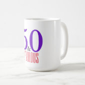 Mug 50 et fabuleux | Anniversaire élégant (Devant droit)