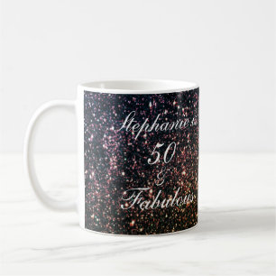 Mug 50 Et Fabuleux Anniversaire Or Noir Parties scinti