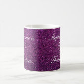 Mug 50 Et Fabuleux Anniversaire Purple Parties scintil (Centre)