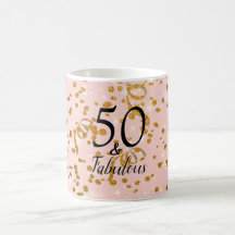 50 et fabuleux Anniversaire rose avec Dieu Confett